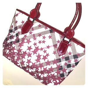 Burberry berry nova star printed tote